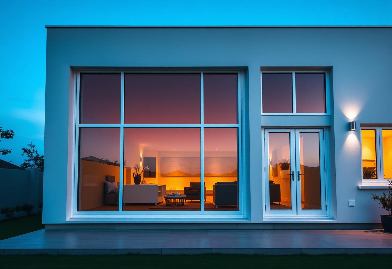 Modern home with FenzoPro uPVC windows and sliding doors